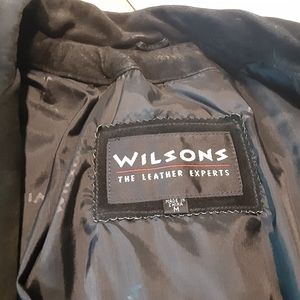 Leather jacket made by Wilson , Medium
